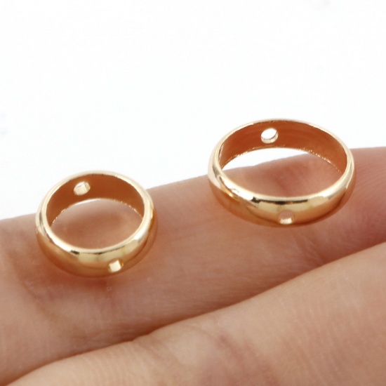 Picture of Brass Beads Frames Round 18K Real Gold Plated