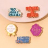 Picture of Simple Pin Brooches Initial Alphabet/ Capital Letter Multicolor Enamel