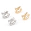 Immagine di Ottone Collezione di Fiabe Charms Cavallo in Legno Vero Oro Placcato 3D 14mm x 13mm, 2 Pz