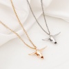 Picture of Brass Boho Chic Bohemia Charms Real Gold Plated Cow Animal Bone 3D 24mm x 17mm