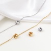 Picture of Brass Beads For DIY Jewelry Making Real Gold Plated Ball Of Yarn Hollow About 9mm x 9mm