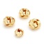 Picture of Brass Beads For DIY Jewelry Making 18K Real Gold Plated Ball Of Yarn Hollow About 12mm x 12mm