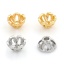 Picture of Brass Beads Caps Flower Real Gold Plated Hollow 5.5mm x 5mm