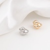 Picture of Brass Beads For DIY Jewelry Making Real Gold Plated Duck Animal 3D About 9mm x 9mm