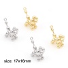 Bild von Messing Charms Echtgold plattiert Ballon Hund 17mm x 16mm, 2 Stück