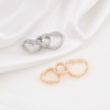 Picture of Brass Beads Frames Heart Filigree Real Gold Plated