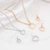 Picture of Brass Beads Frames Heart Filigree Real Gold Plated