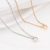Picture of Brass Beads Frames Round Real Gold Plated 8mm Dia.