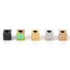 Immagine di Placcatura Sottovuoto Ecologica 304 Acciaio Inossidabile Perline per la Creazione di Gioielli con Ciondoli Fai-da-te Cubo Multicolore 6mm x 6mm, Buco: Circa 3mm, 10 Pz