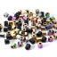 Immagine di Placcatura Sottovuoto Ecologica 304 Acciaio Inossidabile Perline per la Creazione di Gioielli con Ciondoli Fai-da-te Prisma Esagonale Multicolore 4mm x 4mm, Buco: Circa 1.8mm, 10 Pz