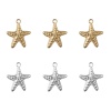Picture of Eco-friendly 304 Stainless Steel Ocean Jewelry Charms Multicolor Star Fish Texture