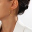 Picture of Eco-friendly Vacuum Plating Simple & Casual Simple 18K Real Gold Plated 304 Stainless Steel Hoop Earrings For Women Party