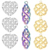 Picture of Eco-friendly 304 Stainless Steel Charms Multicolor Heart Cross