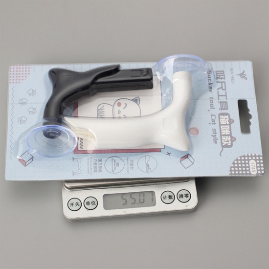Picture of Plastic Ruler Handle With Suction Cups Patchwork Quilting Sewing Tools Cat Animal Multicolor 18cm x 7.8cm