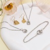 Picture of 201 Stainless Steel Charms Multicolor Heart Sun Hollow