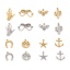 Picture of 201 Stainless Steel Charms Multicolor Cactus Hamsa Symbol Hand Hollow