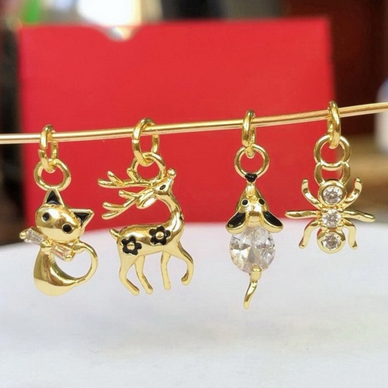 Picture of Brass Cute Charms 14K Real Gold Plated