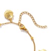 Picture of Wholesale Marine Animal 304 Stainless Steel Link Cable Chain Charm Anklet, 18K Gold Plated Women's Ocean Jewelry Exquisite Gift Jewelry Supply, 18cm(7.1") + 5cm(2") long, 1 Piece