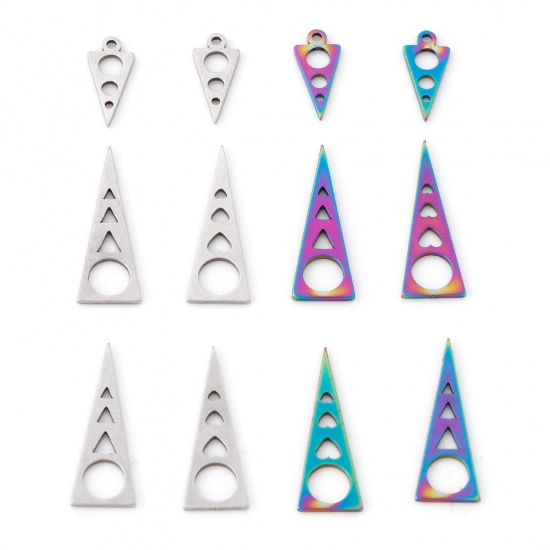 Picture of 201 Stainless Steel Geometry Series Charms Hollow