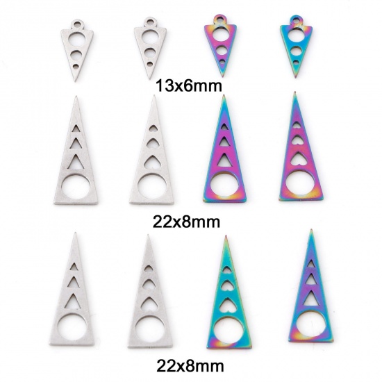 Picture of 201 Stainless Steel Geometry Series Charms Hollow