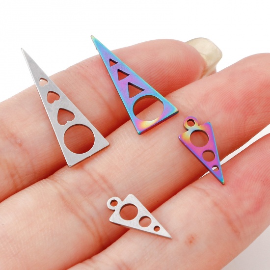 Picture of 201 Stainless Steel Geometry Series Charms Hollow