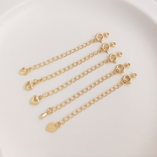 Picture of Brass Extender Chain 14K Real Gold Plated 6.5cm