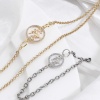 Bild von 1 Stück Natürliche Muschel & Messing Steckverbinder Charms Anhänger Echtgold plattiert Rund Bäume Micro Pave Klar Kubischer Zirkon