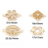 Picture of Brass Connectors Charms Pendants Filigree 18K Real Gold Plated