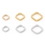 Picture of Brass Beads Frames Rhombus S Pattern Real Gold Plated