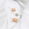 Picture of Brass Beads Frames Rhombus S Pattern Real Gold Plated