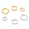 Picture of Brass Beads Frames Rhombus S Pattern Real Gold Plated