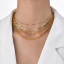 Immagine di Placcatura Sottovuoto Ecologica Semplice & Casual Semplice 18K Vero Oro Placcato 304 Acciaio Inossidabile Catena Collana Per Donne Festa 1 Pz