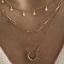 Immagine di Placcatura Sottovuoto Ecologica Semplice & Casual Semplice 14k Vero Oro Placcato 304 Acciaio Inossidabile Catena Raggi del Sole Collana con Ciondolo Per Donne Festa 1 Pz