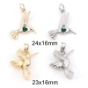 Picture of Brass Charms Real Gold Plated Hummingbird