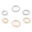 Bild von Messing Perlen Rahmen Ring Punkt Gold Gefüllt 5 Stück                                                                                                                                                                                                         