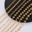 Immagine di 304 Acciaio Inossidabile Catena a Maglia Fatta a Mano Braccialetti 18K Oro Placcato Geometrica 18cm Lunghezza, 1 Pz