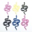 Picture of Acrylic Pendants Snake Animal Moon Multicolor 6.9cm x 3.5cm