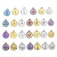 Imagen de 304 Acero Inoxidable Joyería del océano Colgantes Charms Ronda Multicolor Estrella de Mar 3 Unidades