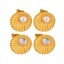 Picture of Hypoallergenic Simple & Casual Stylish 18K Real Gold Plated 304 Stainless Steel Round Spiral Ear Post Stud Earrings For Women