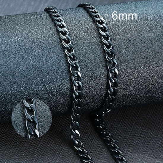 Immagine di 304 Acciaio Inossidabile Catena Singolare Collana Multicolore 1 Pz