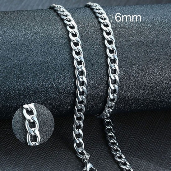 Immagine di 304 Acciaio Inossidabile Catena Singolare Collana Multicolore 1 Pz