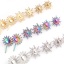 Picture of 304 Stainless Steel Galaxy Ear Post Stud Earrings With Stoppers
