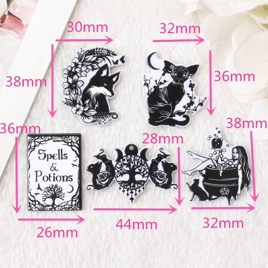 Picture of Acrylic Pendants Black & White Double Sided