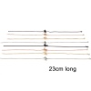 Picture of Brass Box Chain Semi-finished Adjustable Slider/ Slide Bolo Bracelets For DIY Handmade Jewelry Making Multicolor 23cm(9") long