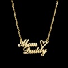 Picture of 304 Stainless Steel Customized Name Necklace Personalized Letter Charm Pendant