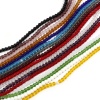 Изображение Стеклянные Бисер для изготовления ювелирных украшений "Сделай сам, Круглые Разноцветный Прозрачный 6мм диаметр, 5 Ниток