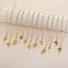 Imagen de 304 Acero Inoxidable Flor del Mes de Nacimiento Collares Chapado en Oro Hueco 38cm longitud, 1 Unidad