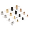 Image de Embouts pour Cordons en 304 Acier Inoxydable Colonne Multicolore 10 Pcs