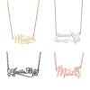 Picture of 304 Stainless Steel Customized Name Necklace Personalized Letter Charm Pendant Multicolor 45cm(17.7") long