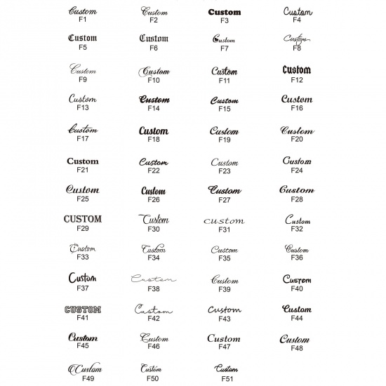 Bild von 304 Edelstahl Personalisierte Namenskette, personalisierter Buchstabenanhänger Schmetterling Herz Bunt 45cm lang, 1 Strang